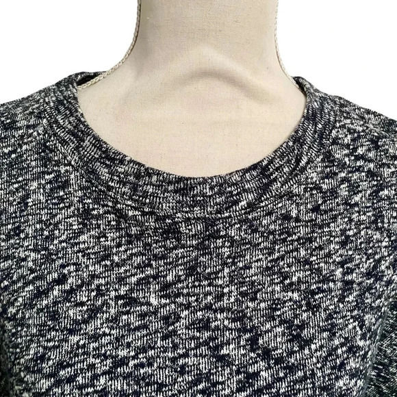 Lou & Grey Marled Knit Cotton Poncho XS/S Neutral Oversized Pullover - Picture 5 of 16